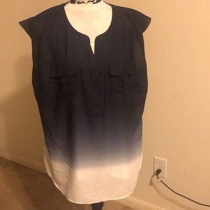 I.N.C. Dip-Dyed Utility Top-Blue